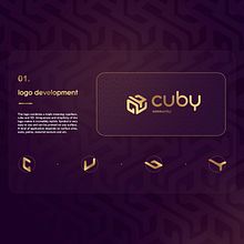 Cuby Community — Corporate identity. Een project van  Ontwerp,  Br, ing en identiteit, Logo-ontwerp y Grafisch ontwerp van Dvo Design - 30.03.2023