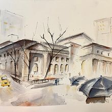 Mi proyecto del curso: Dibujo arquitectónico con acuarela y tinta. Sketching, Drawing, Watercolor Painting, Architectural Illustration, Sketchbook & Ink Illustration project by tintigv - 03.30.2023