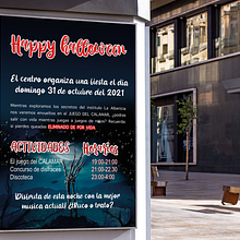 Cartel Halloween 2021. Design, and Advertising project by Candela Cañedo Monasterio - 10.20.2021