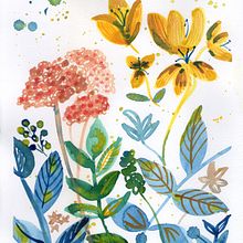 Mi proyecto del curso: Acuarela floral: conecta con la naturaleza. Traditional illustration, Painting, Watercolor Painting, and Botanical Illustration project by Jor Sassera - 03.31.2023