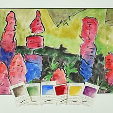 Expressionistische Aquarellmalerei . % Christian Baur tarafından hazırlanan Tablo, Markalaşma ve Kimlik, Geleneksel illüstras, Ve on projesi - 03.31.2023