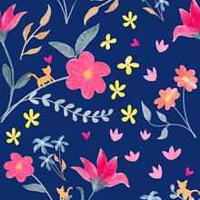 Meu projeto do curso: Ilustração e design de padrões florais. Ilustração tradicional, Pintura, Pattern Design, Desenho e Ilustração botânica projeto de Marcella Garcia - 29.03.2023