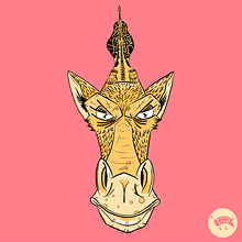 jirafa malhumorada. Ilustração tradicional, Design, Design de personagens, Desenho e Ilustração digital projeto de Juan Manuel Sánchez Franco - 11.04.2023