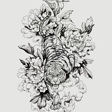 Le Tigre. Tattoo Design project by Jayne Ashton - 02.01.2023