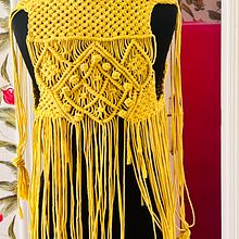 Mi proyecto del curso: Macramé: crea prendas de ropa únicas. Un progetto di Design di accessori, Artigianato, Fiber Art, Macramè e Textile Design di Fiammetta Morace - 30.03.2023