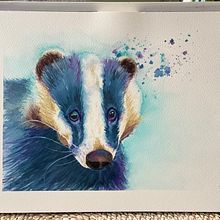 My project for course: Expressive Animal Portraits in Watercolor. Traditional illustration, Watercolor Painting, Realistic Drawing, and Naturalistic Illustration project by Emma B - 04.01.2023