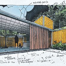 Render + Dibujo. Un proyecto de Ilustración tradicional, Dibujo, Arquitectura e Ilustración arquitectónica de Victor Imre Ebergenyi Kelly - 01.04.2023