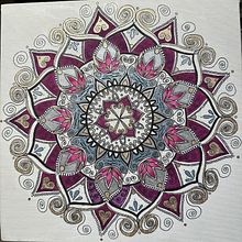 My project for course: Painting Acrylic Mandalas with Professional Techniques. Painting, Drawing, Acr, and lic Painting project by yume108 - 04.02.2023