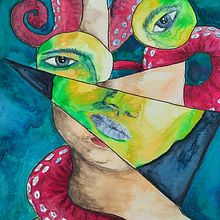 Mixed Media. Traditional illustration project by Dani - 04.02.2023