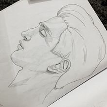 Meu projeto do curso: Caderno de retratos: explore o rosto humano. Projekt z dziedziny Sketching,  R, sunek, Portret,  R, sunek art, st, czn i Sketchbook użytkownika lucienesilvacastro38 - 02.04.2023