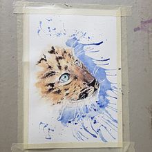 Mi proyecto del curso: Retratos expresivos de animales en acuarela. Traditional illustration, Watercolor Painting, Realistic Drawing, and Naturalistic Illustration project by angimoris - 04.03.2023
