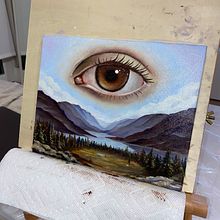 My project for course: Oil Painting: Create Surreal Landscapes. Un progetto di Belle arti, Pittura e Pittura ad olio di wipetty - 03.04.2023