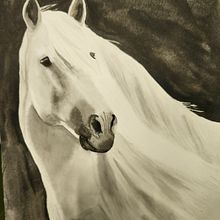My project for course: Expressive Animal Portraits in Watercolor - Monochromatic horse Ein Projekt aus dem Bereich Traditionelle Illustration, Aquarellmalerei, Realistische Zeichnung und Naturalistische Illustration von renee_vdmerwe89 - 03.04.2023