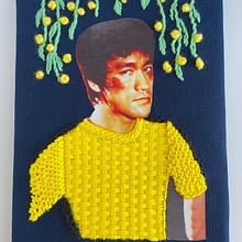 Mi proyecto del curso: Bordado avanzado sobre transfer fotográfico a color. Un proyecto de Collage, Estampación, Bordado, DIY y Diseño textil de flor_atencia - 03.04.2023