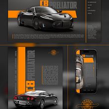 Spyker c8 concept. Design, and Advertising project by Hermes Serna Barberá - 04.03.2023