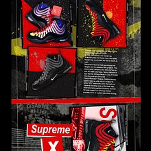 Supreme x Nike concept. Design, and Advertising project by Hermes Serna Barberá - 04.03.2023