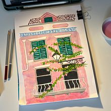 Mi proyecto del curso: Técnicas de gouache para ilustración. Traditional illustration, Sketching, Creativit, Drawing, Watercolor Painting, Sketchbook, and Gouache Painting project by barbara_sepulveda_lagos - 04.03.2023