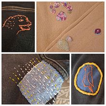 Mon projet du cours : Broderie : raccommodage de vêtements . % Alix tarafından hazırlanan Nakış, Dikiş, Kendin Yap, Geri dönüşüm, Ve Tekstil Tasarımı projesi - 04.03.2023
