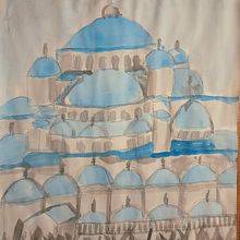 My project for course: Architectural Sketching with Watercolor and Ink. Un proyecto de Bocetado, Dibujo, Pintura a la acuarela, Ilustración arquitectónica, Sketchbook e Ilustración con tinta de Gökşen Parlatan - 02.04.2023