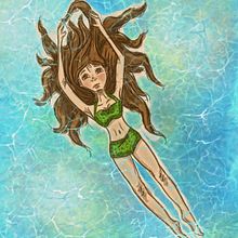 Vacation . Traditional illustration, and Digital Illustration project by Rebeca Arriaga - 03.30.2023