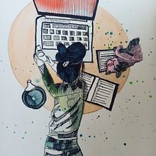 Curso Sara Paglia. Traditional illustration project by Cris N Sunny Shukla - 04.04.2023