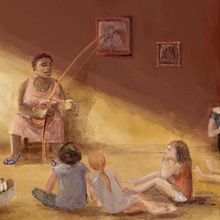 Digital painting for a creolish tale. Traditional illustration, Digital Illustration, Animation, Animated Illustration, and Character Design project by artemisdsdbiscottes - 04.04.2023