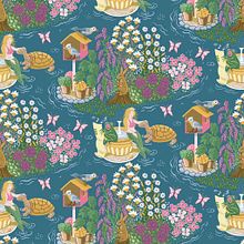 My project for course: Illustrated Pattern Design - Little Mermaid Ein Projekt aus dem Bereich Traditionelle Illustration, Musterdesign, Digitale Illustration, Prägung und Gouachemalerei von Andrea Snuggs - 05.04.2023