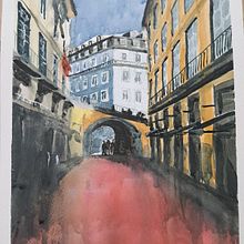 Mi proyecto del curso: Representación arquitectónica en acuarela. Un proyecto de Ilustración tradicional, Bocetado, Dibujo, Pintura a la acuarela, Ilustración arquitectónica y Sketchbook de José Fernando - 04.04.2023
