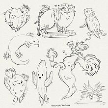 My project for course: Illustration of Adorable Characters Inspired by Nature. Projekt z dziedziny Projektowanie postaci,  R, sunek, Ilustracja c, frowa, R, sunek c i frow użytkownika Hannah - 06.04.2023