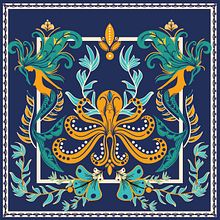 My project for course: Illustration for Patterns with Soul. Traditional illustration, Pattern Design, Vector Illustration, and Printing project by Akasham Peeroo - 04.06.2023