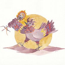 The Fool Cockerel . Traditional illustration, Character Design, and Watercolor Painting project by Amandine Zink - 12.27.2022