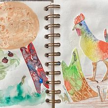 My project for course: Creative Watercolor Sketching for Beginners. Ilustração tradicional, Esboçado, Criatividade, Desenho, Pintura em aquarela, e Sketchbook projeto de Sharon Tayfield - 06.04.2023