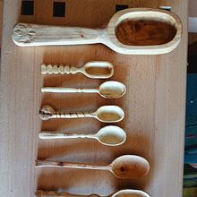 Mis primeras cucharas. Arts, Crafts, Product Design, DIY, and Woodworking project by Moises Mora - 04.06.2023