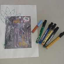 Mon projet du cours : Techniques manuelles de transfert d'images  Ein Projekt aus dem Bereich H, werk, Bildende Künste, Prägung und DIY von Mirella - 01.04.2023