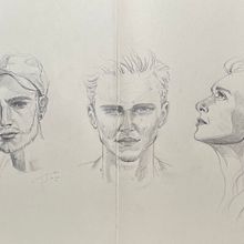 My project for course: Portrait Sketchbooking: Explore the Human Face. Sketching, Drawing, Portrait Drawing, Artistic Drawing, and Sketchbook project by Jiena - 04.07.2023