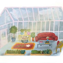 Mon projet du cours : Développement visuel : illustrez de décors imaginaires . Drawing, Digital Illustration, Concept Art, and Digital Drawing project by Karine - 04.06.2023