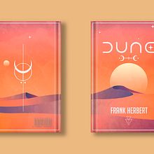 DUNE  Book Cover. Un proyecto de Ilustración tradicional, Diseño editorial, Diseño gráfico e Ilustración vectorial de Carlos Guimerà Esteve - 04.02.2023