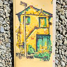 Il mio progetto del corso: Disegno architettonico espressivo con pennarelli colorati . Sketching, Drawing, Architectural Illustration, Sketchbook & Ink Illustration project by Angela Demi - 04.07.2023
