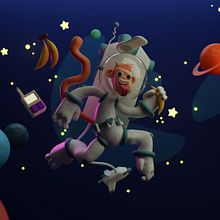 Crowd control to Major Monkey. 3D, Character Design, 3D Modeling, 3D Character Design, and 3D Design project by leocreates - 04.07.2023