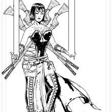 Mi proyecto del curso: Diseño de personajes femeninos para cómics. Character Design, Comic, and Drawing project by Joaquin Guerra - 04.07.2023