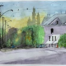 Mi proyecto del curso: Creación de paisajes contemporáneos en acuarela Ein Projekt aus dem Bereich Bildende Künste und Aquarellmalerei von Gregorio Lopez - 07.04.2023