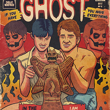 If you have ghost. Traditional illustration, Digital Illustration, Graphic Design, Poster Design, and Music project by Isaac Montoya - 04.08.2023