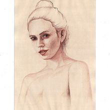Redhead. Un progetto di Disegno con matite colorate, Disegno di ritratti e Belle arti di Philip Vandenbussche - 08.04.2023