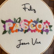 Meu projeto do curso: Técnicas básicas para bordado de letras. Embroider, and Textile Design project by Fabiana - 04.08.2023