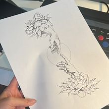 Mi proyecto del curso: Técnicas de tatuaje blackwork con línea fina. Projekt z dziedziny Projektowanie tatuaż użytkownika Jadzia Zaret - 08.04.2023