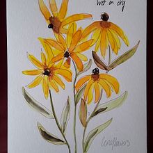 My project for course: Vibrant Floral Patterns with Watercolors. Traditional illustration, Pattern Design, Watercolor Painting, and Botanical Illustration project by Barbara Manning - 04.09.2023