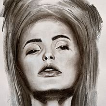 Mein Abschlussprojekt für den Kurs: Künstlerisches Porträt mit Kohlestift: die Atmosphäre. Een project van Traditionele illustratie,  Beeldende kunst,  Tekening,  Portrettekening, Realistische tekening y  Artistieke tekening van henrikeboedler - 09.04.2023