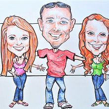 My Caricatures, Various Art Projects From Past Years. Un progetto di Illustrazione tradizionale di Debbie Casselbury - 09.04.2023