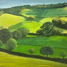 My project for course: Landscape Painting with Gouache for Beginners. Projekt z dziedziny  Sztuki piękne,  Malarstwo, Ilustracja naturalist, czna i Malowanie gwaszami użytkownika Susie Baker - 09.04.2023