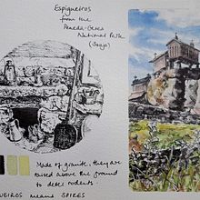 My project for course: Watercolor Travel Journal  Northern Portugal. Un progetto di Illustrazione tradizionale, Pittura ad acquerello, Illustrazione architettonica e Sketchbook di Katharine Lay - 09.04.2023